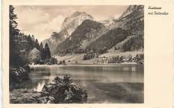 AK Ramsau (83486), Hintersee mit Reiteralpe , gelaufen am 12.06.1935 (n. lesbar)