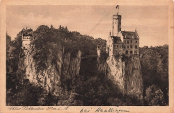 AK Lichenstein / Württ. (72805) Schoß Lichetenstein, gelaufen am 30.11.1925 (n. lesbar)