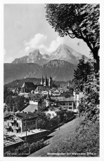 AK Berchtesgaden (83471) Berchtesgaden m Watzmann, n. gelaufen