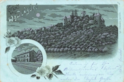 AK Waldenburg / Würtb. (74638) Gruss aus Waldenburg, gelaufen am 08.06.1900 (Güglingen)