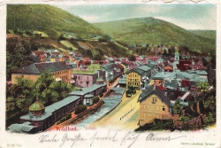 AK Bad Wildbad (75323) Wildbad - Total, gelaufen am 27.07.1904 (Schwenningen)