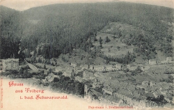AK Triberg / Schw. (78098) Panorama v. Dreikaiserfelsen, n. gelaufen
