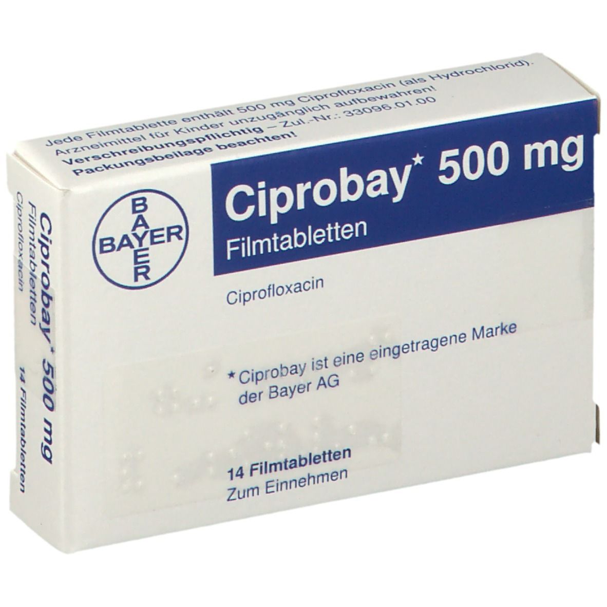 Cipro 500 mg qd