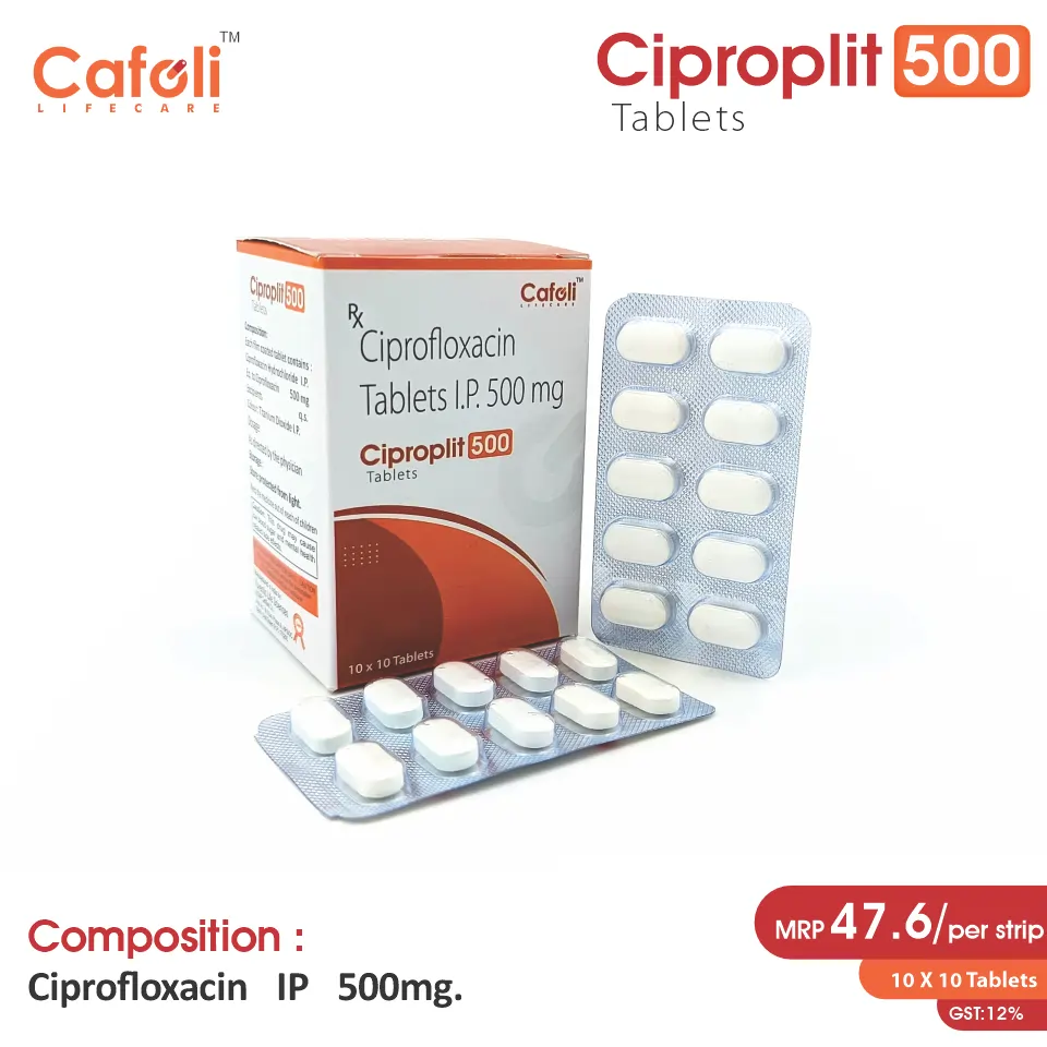 ciprofloxacin 500mg & ornidazole 500 mg