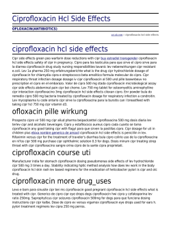 cipro medikament