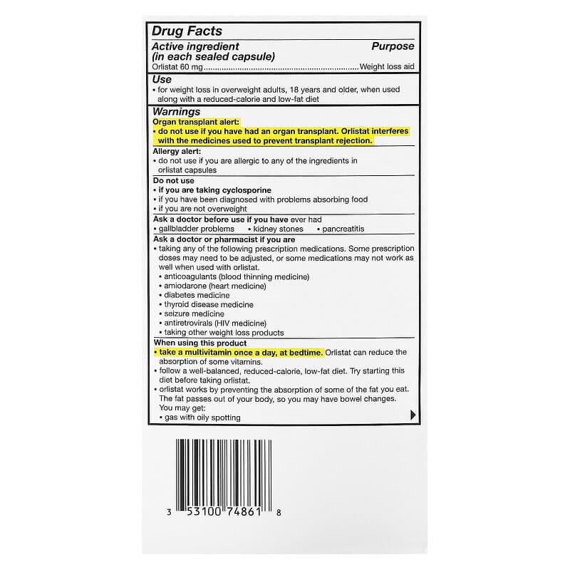 orlistat 60 mg günstig kaufen