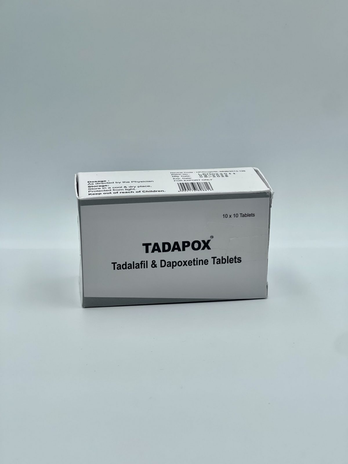 Tadapox 20 mg tadalafil 60mg dapoxetine