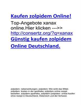 Zolpidem online bestellen ohne rezept