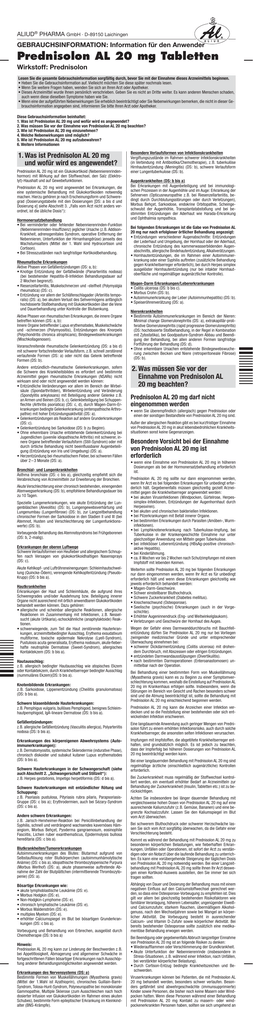 Prednisolon 20mg