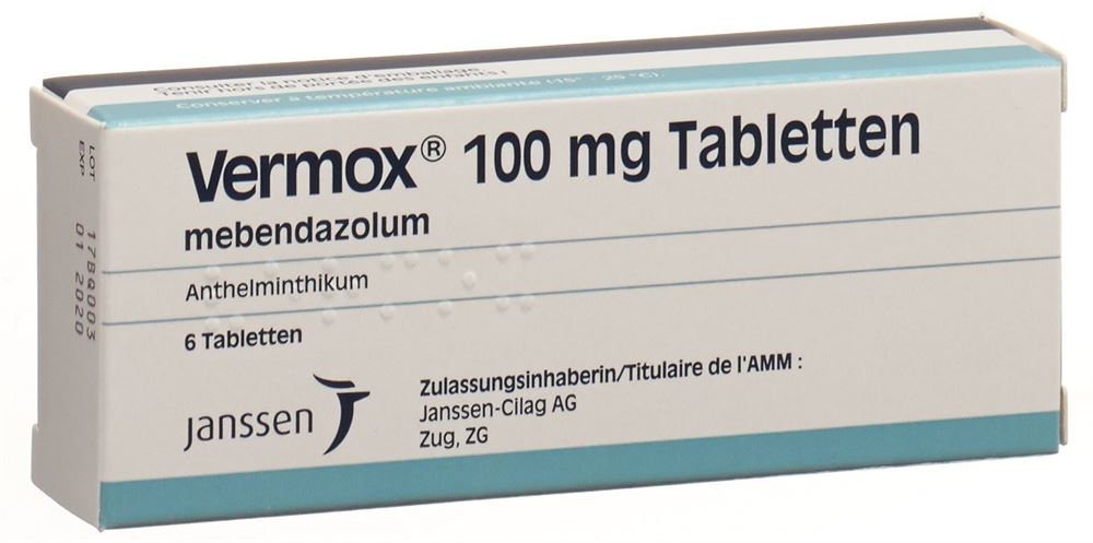 Vermox 100 mg tabletten