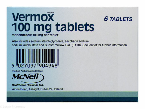 Vermox 100mg Tabletten 6 Stk