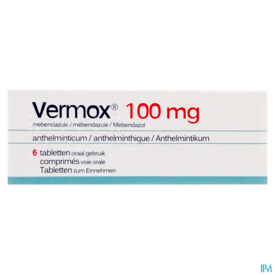 Vermox tabletten 100 mg