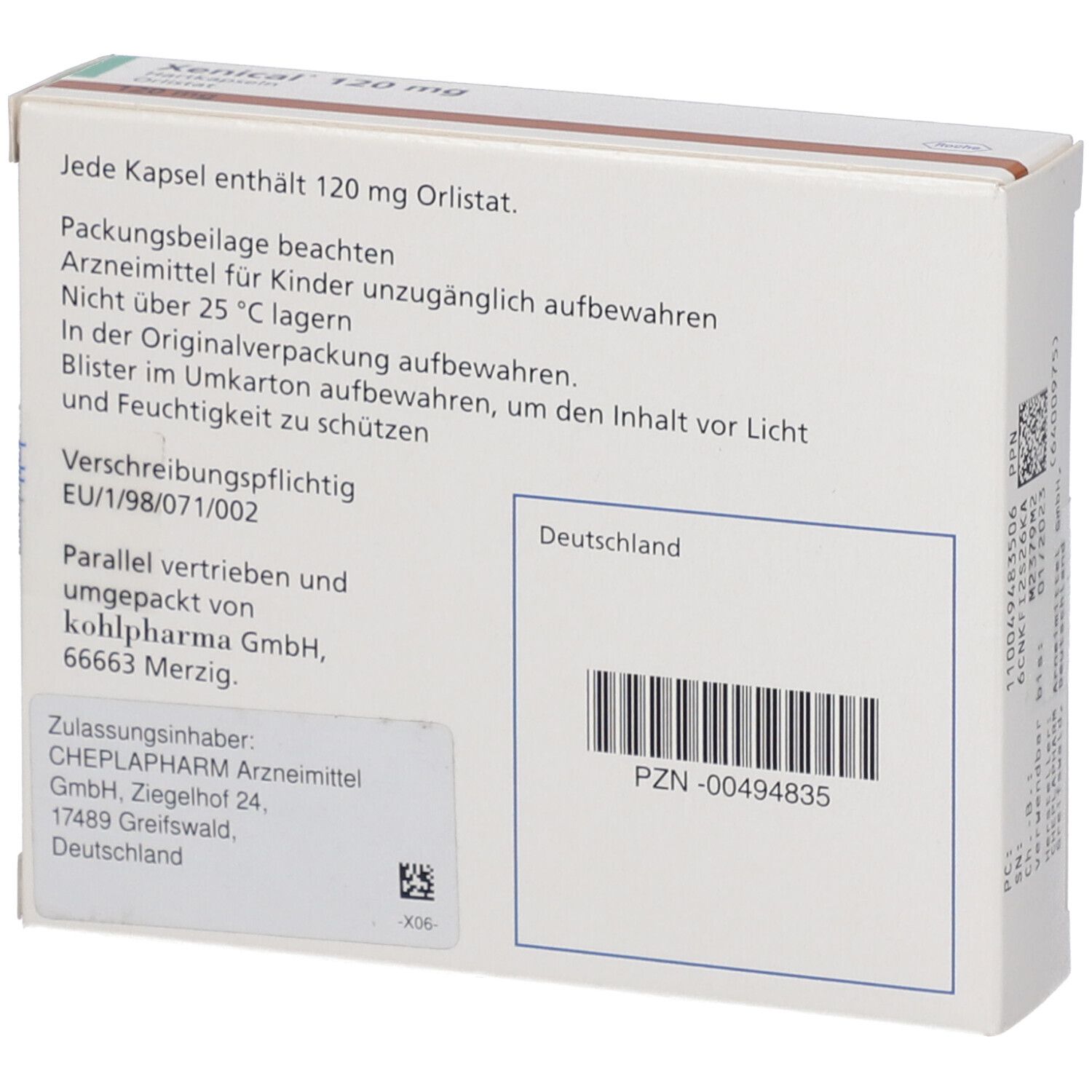 Xenical 120 Mg Kaufen Rezeptfrei