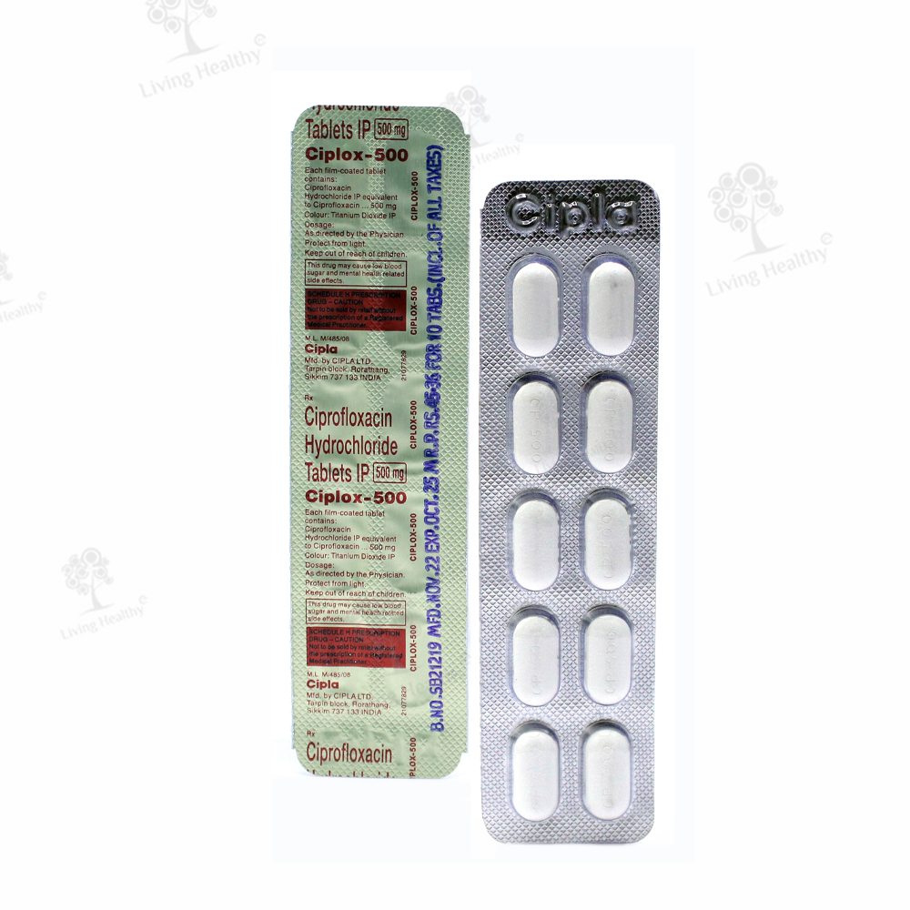 ciprofloxacin 500 mg od