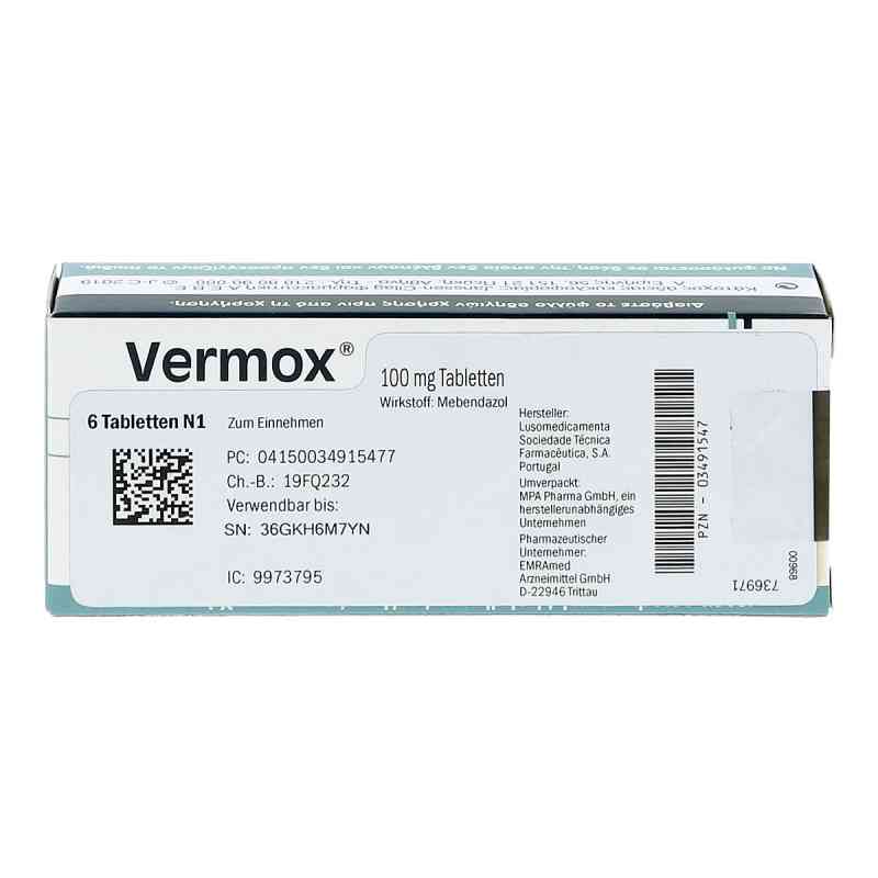 mebendazol 6 tabletten