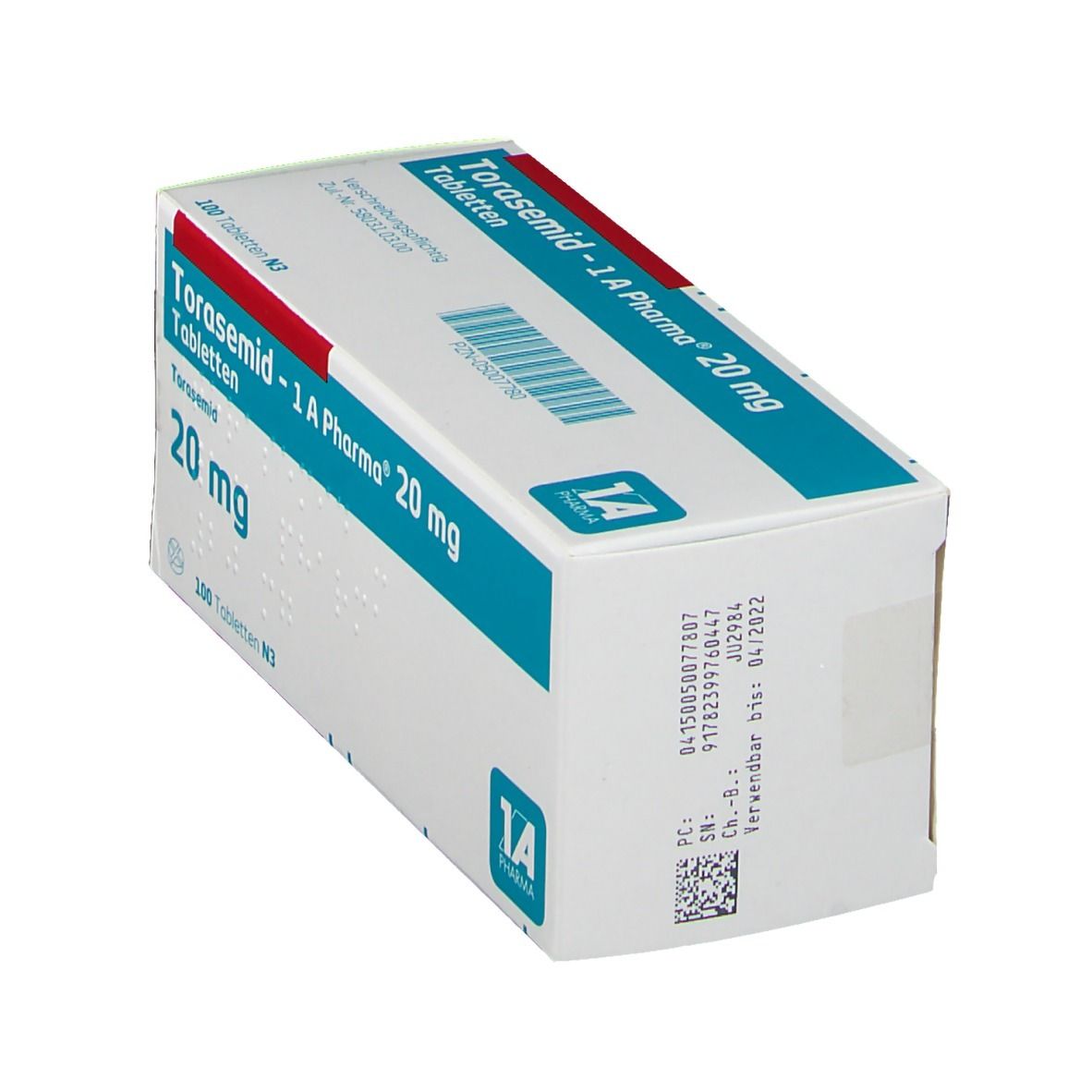 Torasemid 20 mg 100 tabletten